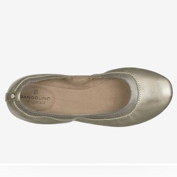 BANDOLINO Ballet Flats. Metallic Gold. Size 6. New without box. - Picture 2 of 14